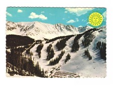 Aerial View of Arapahoe Basin Ski Area And the Continental Divide VTG Postcard picture