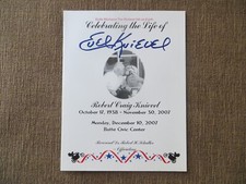 2007 EVEL KNIEVEL ORIGINAL FUNERAL PROGRAM IN BUTTE, MT-MADE BY THE KNIEVEL FAM picture