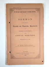 1867 Henry White Warren Sermon Ideas Feelings Necessary to National Greatness picture