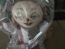 Rare Joe Spencer Gathered Traditions Snowman Karl Ice Skater Folk Art VINTAGE.  picture