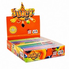 24 Pack Juicy Jay’s King Size Slim Rolling Papers Display Box Mixed Flavors Ciga picture