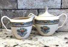Lenox AUTUMN Creamer & Lidded Sugar With Lid NEVER USED ~ Vintage New picture