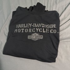 Vintage Harley Davidson Long Sleeve Shirt Mens XL Black Graphic T Motor Company picture