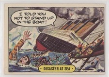 1976 Topps Hysterical History Stickers Disaster at sea #44 0s4 picture