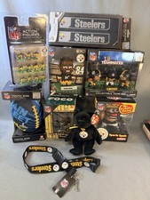 Lot of Pittsburgh Steelers Collectibles TY Beanie Mr Potato Lil Teammates Eekeez picture