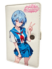 Genki Academy Rei Ayanami Anime Waifu Passport Holder Wallet Evangelion 7.5x4.5 picture