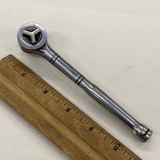 Vintage Craftsman 9 43795 Thumb Wheel 1/4” Drive Ratchet Handle Tri Wing, m0701 picture