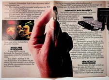 1983 AT&T Original Print Advertisement 10x13 Reaching Out Technology picture