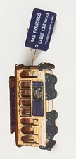 Vintage San Francisco Cable Car Powell & Hyde 39 & Eiffel Tower Souvenirs picture