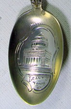 Hand Engraved Grant's Tomb Souvenir Coffee Spoon picture