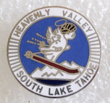 Heavenly Valley Ski Resort - South Lake Tahoe - Skiing Souvenir Collector Pin picture
