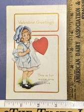 Antique 1918 - 19 valentines postcard WW1 victory celebration Subject Hornell NY picture