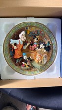Walt Disney Gallery Pinocchio I'll Call Him Pinocchio 3D Collectible plate. picture