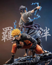 28cm Naruto Anime Figure GK Uzumaki Naruto Uchiha Sasuke Naruto Bond W/BOX picture