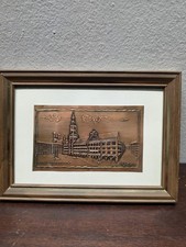Echt Kupfer (Real Copper) wall plaque  etched cityscape of Munich Germany  picture