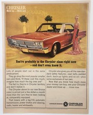 1966 Chrysler Newport 2 Door Hardtop Turbine Bronze Retro Original Print Ad 60s picture