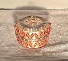Rare Vinage Micmac Native Basket With Porcupine Curls picture