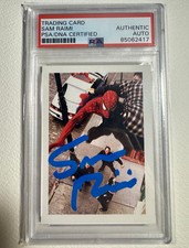 Topps 2002 Spider-Man Collector's Album #93 JJJ Sam Raimi Auto PSA 85062417 picture
