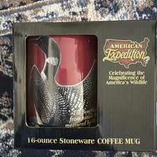 American Expedition Stoneware Coffee Mug New In Box Loon Stainless picture