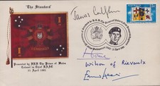 HAROLD WILSON (GREAT BRITAIN) - COMMEMORATIVE ENVELOPE SIGNED WITH CO-SIGNERS picture
