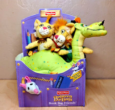 Vintage Y2K HTF 2001 Between the Lions Book Friends Heath +  Fisher Price Plush picture