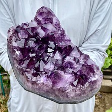 5.26LB Natural Amethyst geode quartz cluster crystal specimen mineral Healing picture