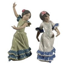 Lladro Feria de Sevilla Figurines Lolita 01005192 Juanita 01005193 Set Lladro picture