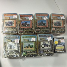 1996 ERTL Harvest Heritage Metal Collector Cards Lot of 7 Sealed Tractor Tins picture