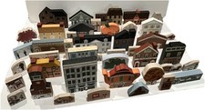Lot of 45 Cat’s Meow Village Pieces Buildings & Figures, Some Signed/Dated picture