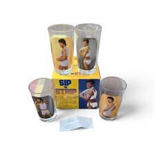 Vintage 1983 Sip N Strip Fantasy Glasses Set 4 Box Nude Men Spencer  picture