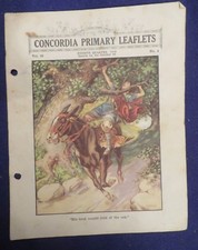 1938 CONCORDIA PRIMARY LEAFLETS Vol 28 No 4 Lesson 44 CONCORDIA PUBLISHING HOUSE picture