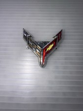 GM Pin Corvette Racing Crossed Flag Chevy Chevrolet Enamel Merch General Motors picture
