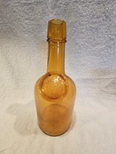 Antique amber Bottle signed Roberts Bros. Phila.  1863 picture