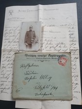 Original German Pre Ww1 Letter+ Photo KB 5 Inf Rgt 1901 Munich picture