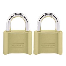 Durable Outdoor Brass Combination Padlock - 2-Pack Security Lock for Travel & St picture