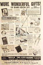 1937 Dari-Rich Bottle Caps Premium Advertising Mailer Sheet Shirley Temple Radio picture