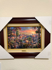 Thomas Kinkade Studios Disney Lady and the Tramp Disney Dreams Print 2013(NEW) picture