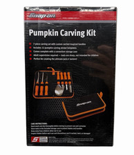 Snap on Tools Orange Handle Pumpkin Carving Set SSX26P133 7 piece with case picture