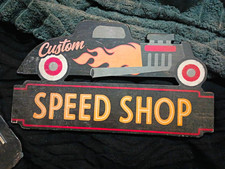 Custom Speed Shop Car Graphic Wooden Decorative Sign Decorative Plaque 2022 picture