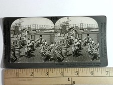 Freight Cars Loaded Cotton Bales Texas Stereoview Keystone View Co. 1910s picture