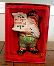 Vtg Fitz and Floyd Christmas Santa Figure 2003 With COA picture