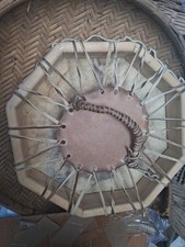 **   NATIVE AMERICAN BISON HIDE HAND  DRUM  SHAMAN  QUALITY * picture
