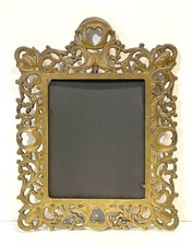 Antique Vintage Ornate Brass Picture Photograph Mirror Frame picture