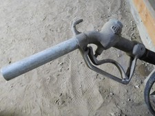 Vintage 3 Gas Pump Nozzles, Hose & 1 Valve picture