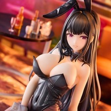 Anime Black Bunny Girl 18cm PVC Figure Unboxed Collectible Desktop DisplayStatue picture
