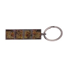 Vintage Diddlina Depesche Silver Tone Metal Comic Strip Mouse Keychain Y2K Retro picture