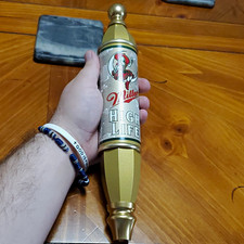 Nos Vintage Miller High Life Girl On Moon Gold 12