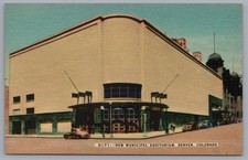 Denver Colorado New Municipal Auditorium Postcard picture