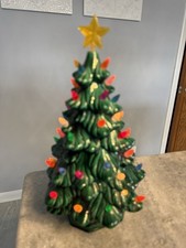 Vtg 1 Pc. 11-12 High Ceramic Christmas Tree picture