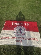 Boy Scout Toop 73 Johnny Appleseed Council Ohio Troop Flag 1964 picture
